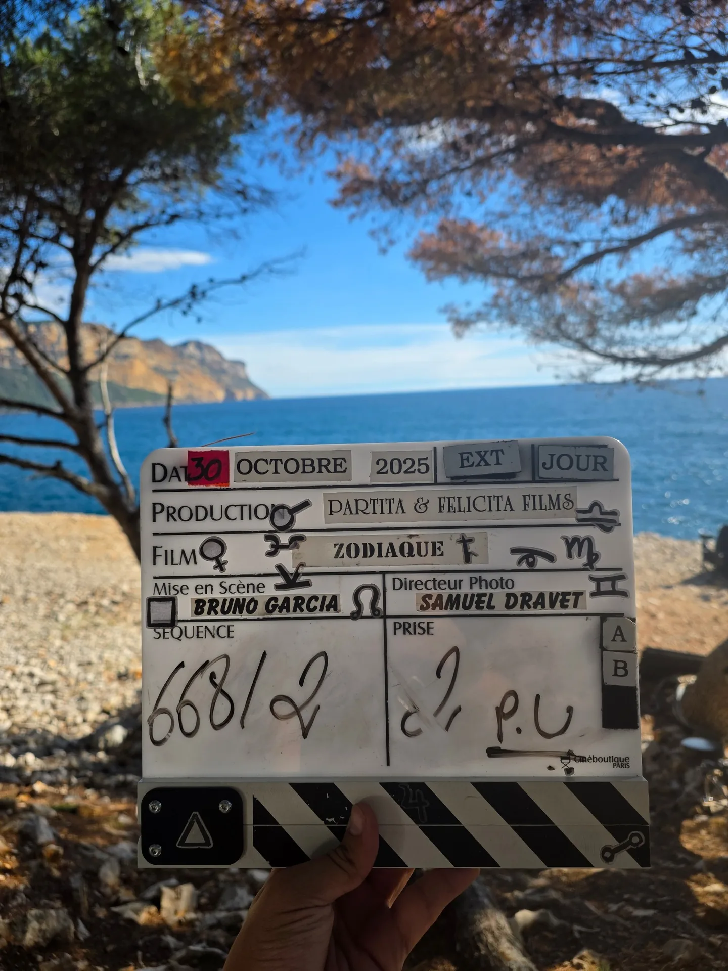 Clap de tournage — Zodiaque